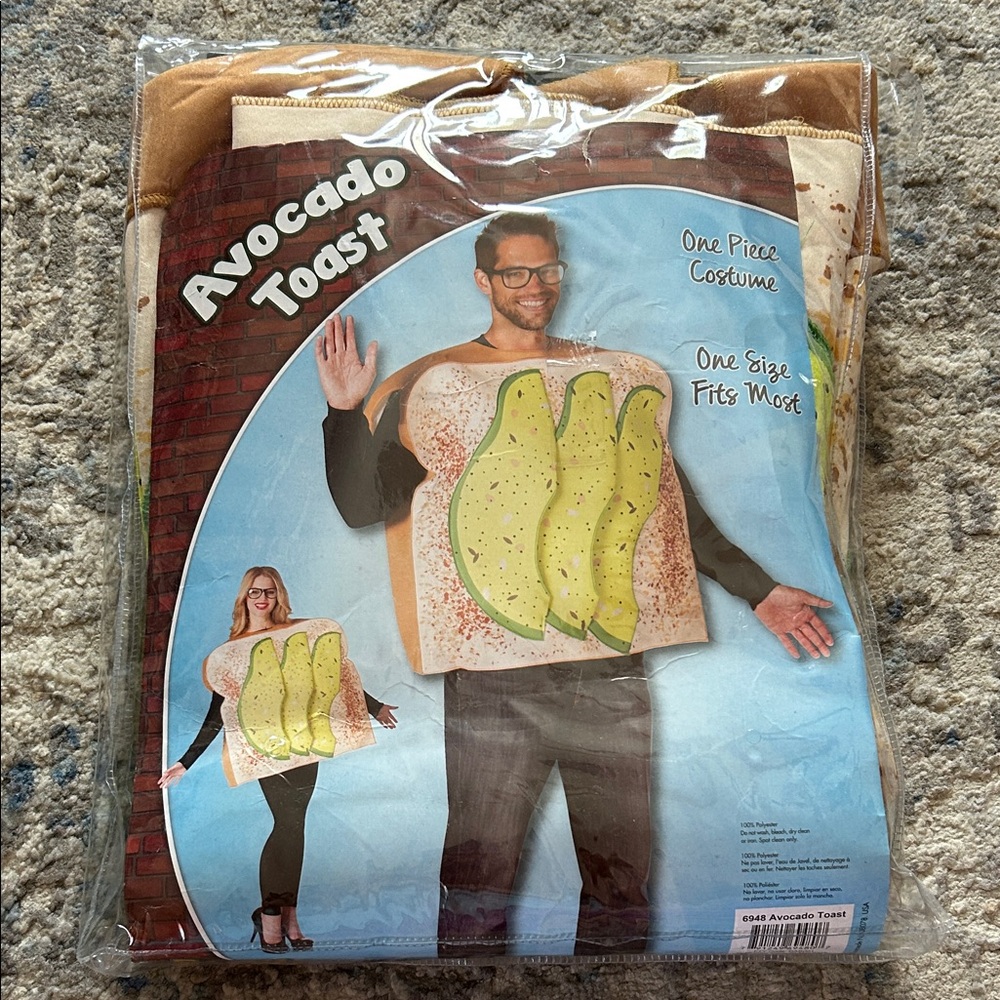 Avocado Toast Costume - Green and Tan